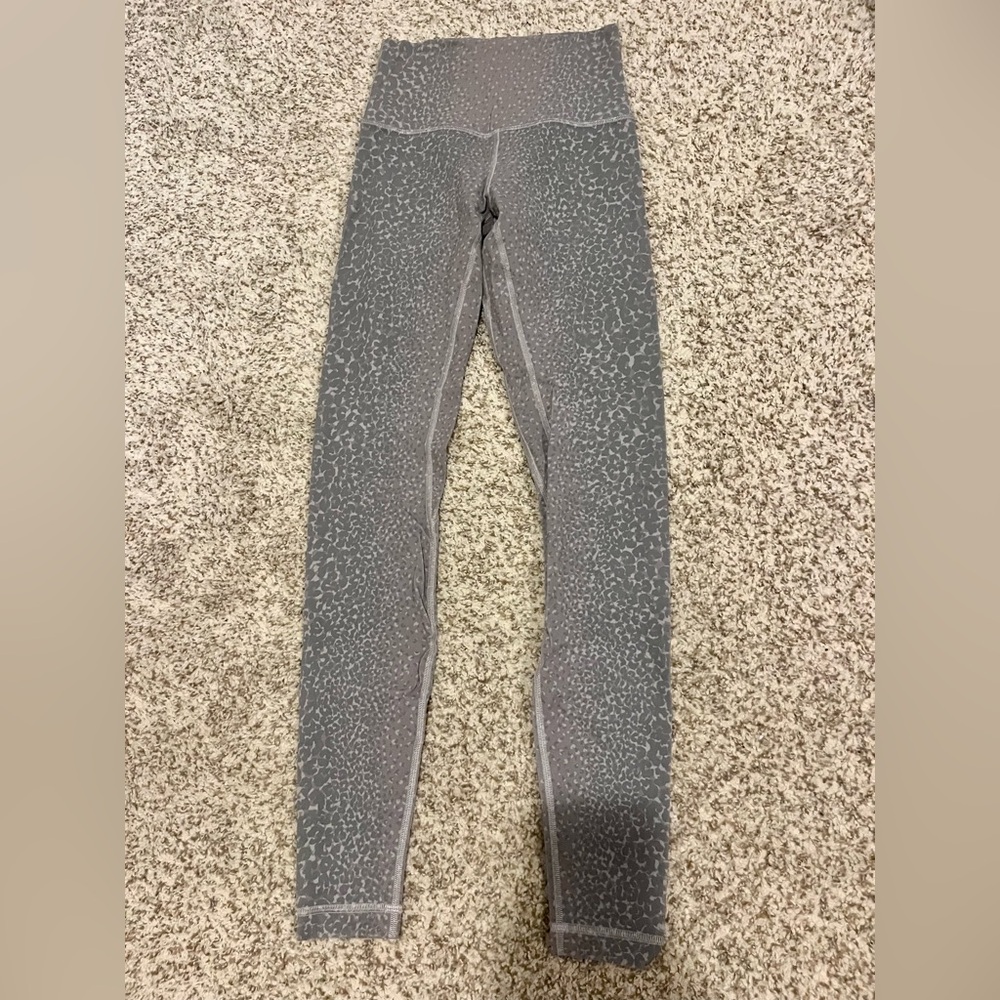 lululemon athletica Gray Patterned Leggings